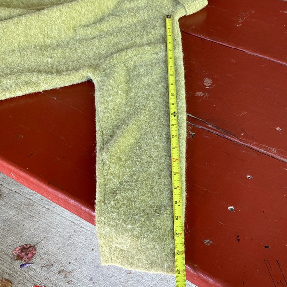 Eileen Fisher Alpaca/Merino Avocado Green Loose Turtleneck Cozy Wool Sweater 💚 - Picture 7 of 7